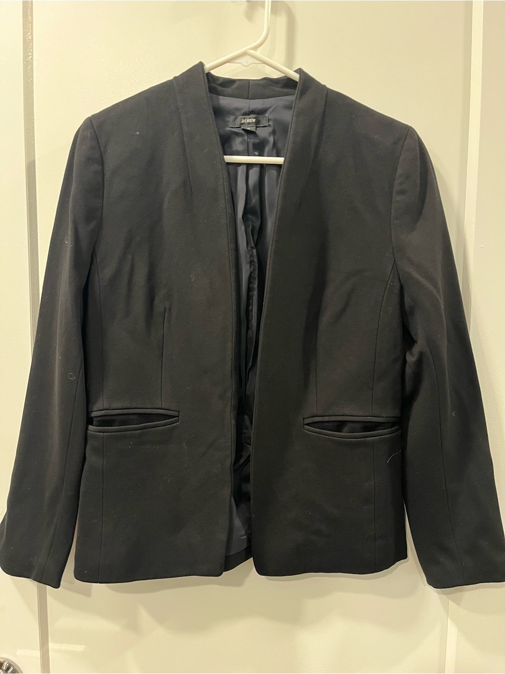 J. Crew Women's Black Open Blazer Jacket
